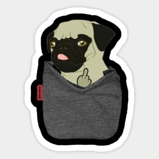 Pug You Pocket Sticker